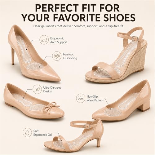 Almohadillas de Gel Transparentes para Apoyo en Tacones miniatura 2