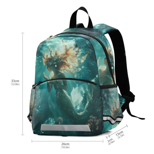panksolu Underwater Mermaid Toddler Backpack for Boys Girls Kids Backpacks Preschool Bag Travel Bag3