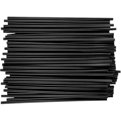 Ipetboom Pitillos Desechables Negros Rectos 21 cm 500 pcs miniatura 1