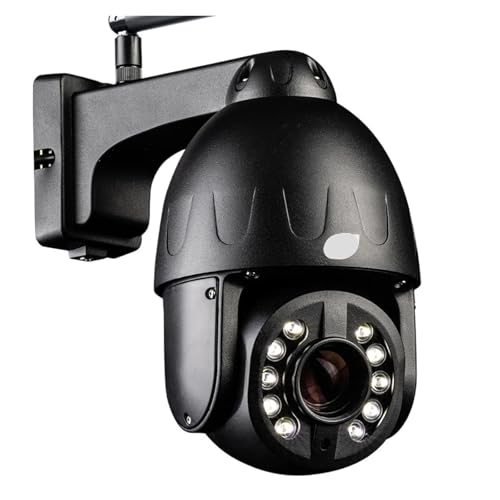 KKENZA Cámara IP PTZ de 5 MP, Zoom óptico 5X-10X, Domo de Velocidad con Seguimiento automático for Exteriores, WiFi 2.4/5G, cámara de Seguridad Nocturna a Color(2.7-13.5mm,AU Plug_5MP X NO Card)