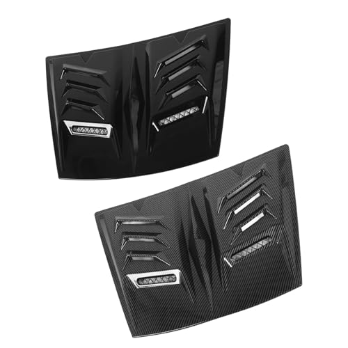 Cubierta embellecedora de ventilación de aire universal negra para capó de BMW E90 E91 3