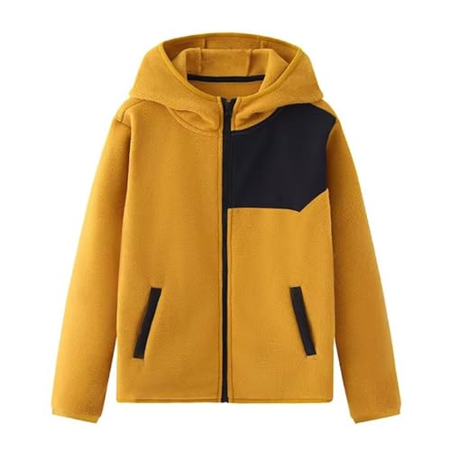 Hooded Sweatshirt for Girls Fleece Jacket Thick Warm Outerwear Zip Up Hoodie with Pockets2