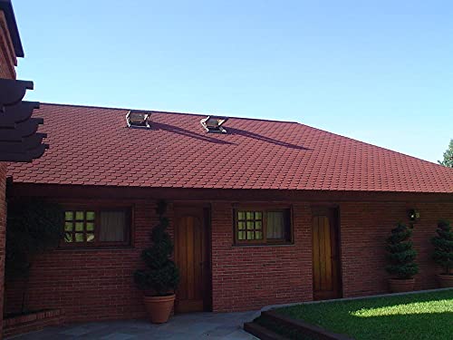 Gartenwelt Riegelsberger Premium Bitumenschindeln 3 m² Rot mit Glasvlieseinlage Dachschindeln Schindeln Biberschwanz 21… – Bild 4