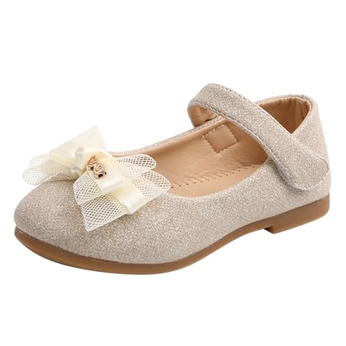 Toddler Girls Dress Shoes Mary Jane Ballet Soft Sole Comfortable Flat School Bowknot Princess Wedding Shoes