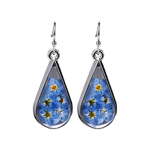 Boucles d'oreilles étoiles fleurs séchées mignonnes le cadeau parfait pour elle