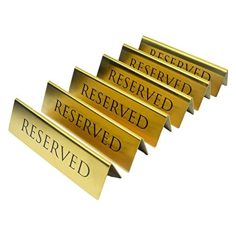 BARsics Gold Reserved Table Signs Cover