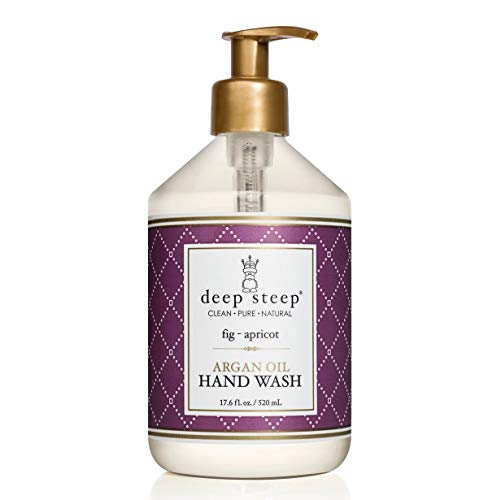 Deep Steep Argan Oil Liquid Hand Wash, Fig Apricot, 17.6 Fluid Ounce