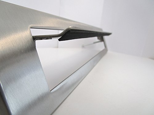 FORNITUREZAMBON BUCA PER LETTERE BOCCHETTA FERITOIA IN ACCIAIO INOX SATINATO 240-340x75 MM
