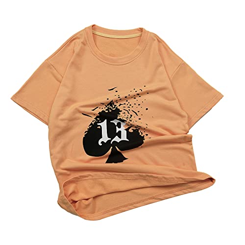 Tziisoa Men's Tracksuits 2 Piece Outfit Casual Short Sleeve Sweat (Xl, Orange) #TOP6