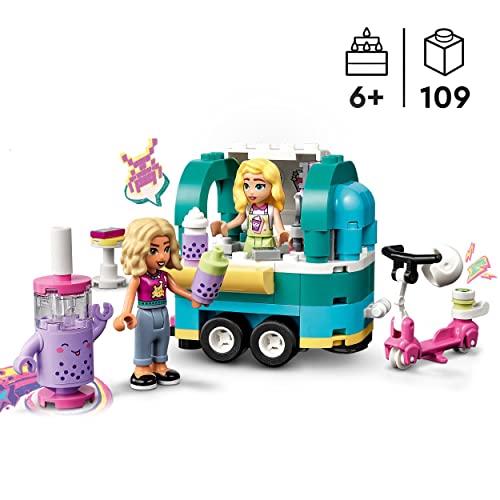 Friends Negozio Mobile di Bubble Tea, Giocattolo per Bambine e Bambini dai 6 Anni, Monopattino e Mini Bamboline Nova e Matilde, Personaggi 2023 41733 - Lego - Immagine 1