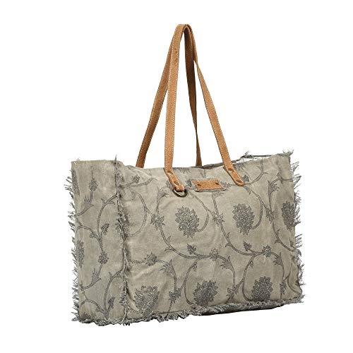 Myra Bag Throng Upcycled Canvas Weekender Bag S-13082