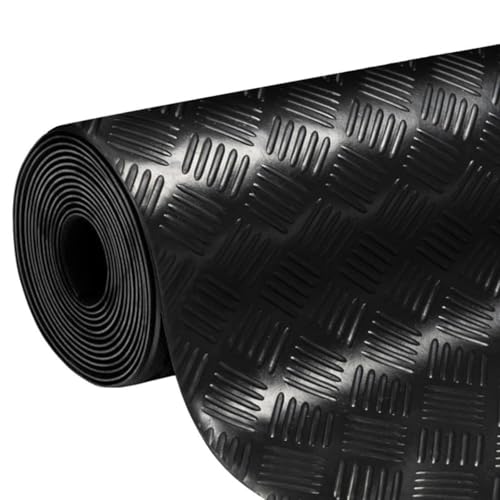 KARAT - Tapis en Caoutchouc antidérapant - Coureur en Caoutchouc - Tapis de Sol Aspect tôle ondulée - Revêtement de Sol résistant de -30°C à +69°C, 3...