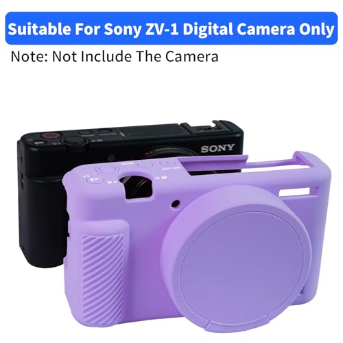 Funda de silicona para cámara Sony ZV-1 color morado miniatura 2