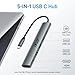 Acer 5 in 1 USB C Hub with 4K HDMI, 100W Power Delivery, 3 USB A Data Ports, USB C to HDMI Multiport Adapter for Laptop, PC, Tablet, MacBook Air, iPad Air, iMac, iPhone 15/16 Pro/Pro Max