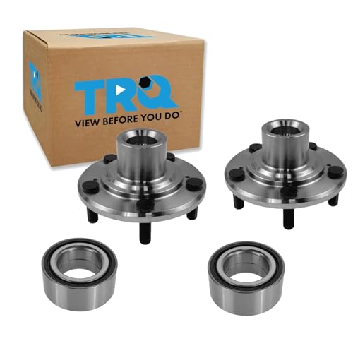TRQ 2 Piece Front Wheel Bearing & Hub Kit Set Compatible with 2009-2014 Acura TSX 2008-2012 Honda Accord 2010-2011 Accord Crosstour 2012-2015 Crosstour