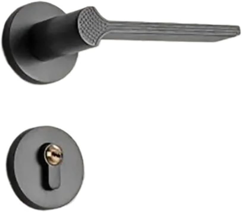 Silent Lock Bedroom Door Handle Hardware Accessories(Gold)