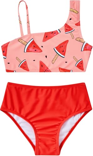 Image of RAISEVERN Girls Swimsuit 3 Piece Bathing Suits Cute Swimwear for 5-12 Years