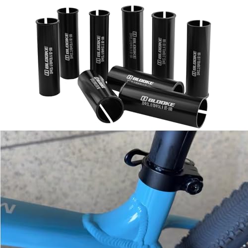 Image of Azarxis Bike Seatpost, 25.4mm 27.2mm 28.6mm 30.4mm 30.8mm 31.6mm x 350mm Bicycle Seat Post Aluminum Alloy Seat Tube MTB BMX Saddle Pole for Mountain Bike Road Bike Fixed Gear