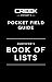 POCKET FIELD GUIDE:  Survival Book of Lists