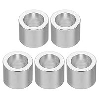 PATIKIL M8 5Stk Runde Aluminum Abstandshalter Metall Unterlegscheiben 8.2mm ID x 12mm AD x 10mm L Dicke Distanzhülsen Schraube Abstand für 5/16\ oder M8 Schraubbolzen
