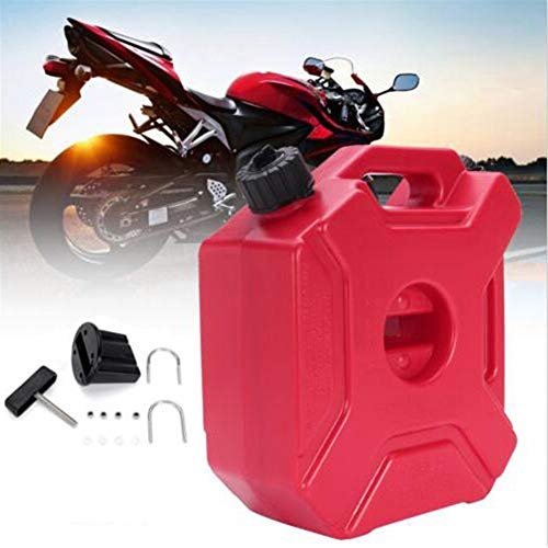 Fuel tank Motorcycle Portable Jerry Can Gas Plastic Car Fuel Tank Petrol High Quality For storing oil (Color : Red)