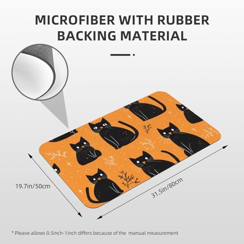 Tapis De Sol Antidérapant en Silicone Lavable Chat Sorcier - 4