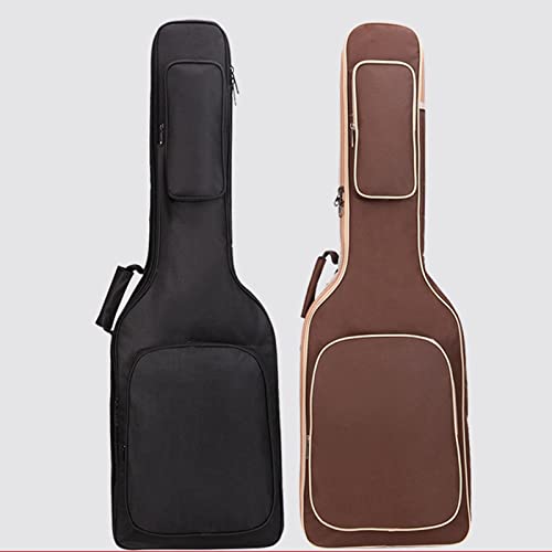 Generic Capa Violão Estojo para guitarra elétrica Oxford Almofada com tiras duplas com alça de trans