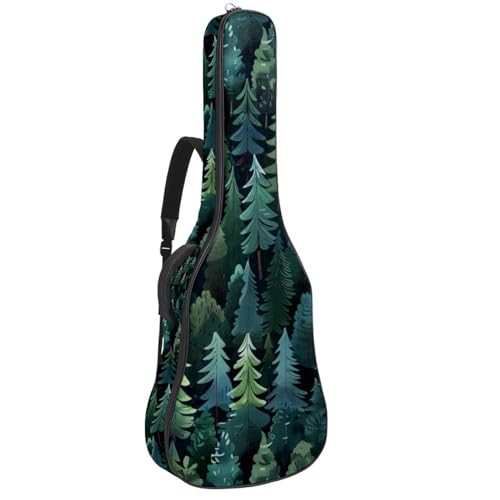 Sac de transport pour guitare contre la pluie et les rayures motif forêt