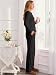 Ekouaer Damen Lang Schlafanzug Henley Pyjama Set Schwarz M