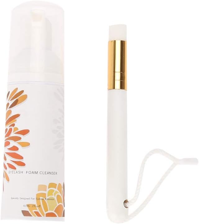 Professional Eyelash Foaming Cleanser Cleaning Brush Set Eyelash Extension Cleaning Foam