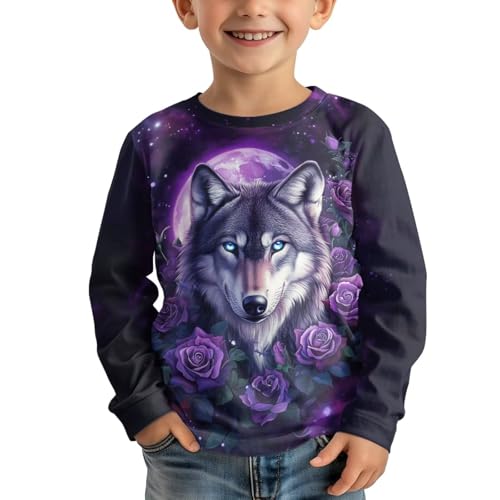 Image of Uourmeti Girls Graphic Tees Long Sleeve T Shirts for Teens Casual Tshirts Junior Sportswear Fall Tops