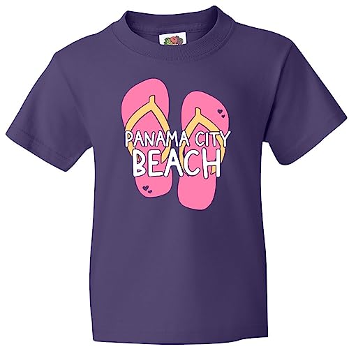 inktastic Panama City Beach Pink Flip Flops Youth T-Shirt
