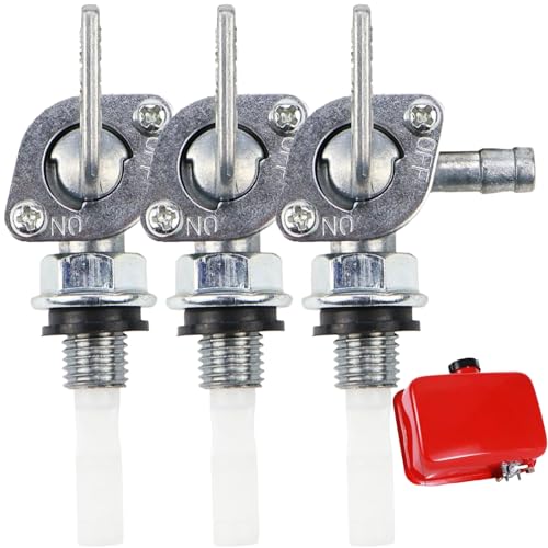 Interruptor Tanque De Gasolina De Gas,3pcs Interruptor De Encendido,Grifo de Combustible,Grifo Gasolina Generador,Grifo De Gasolina Moto,Llave Gasolina,Válvula De Motocicleta Atv
