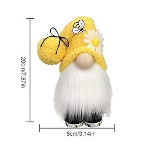 Dyhg bumble bee gnomes plush decorworld bee day fall decorsunflower gnome plush doll for home honey farmhouse kitchen plush collection 2pc  urban country home decor