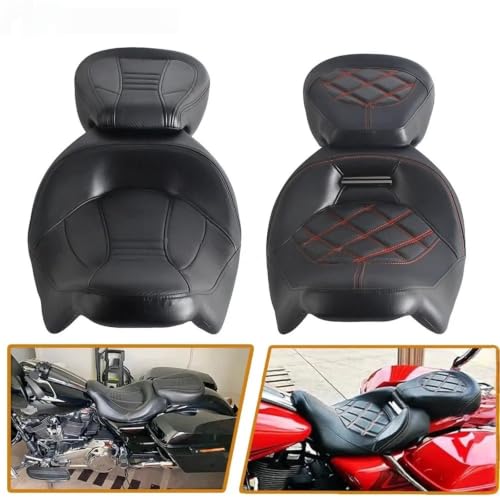 Sillín de motocicleta 2-Up para Street Glide FLHX FLHXS rutas de larga distancia 4