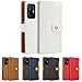 Coque pour Xiaomi 11T/11T Pro 5G, étuis SCOOL à Rabat Protecteur, Housse de Protection, Fermeture magnétique puissante avec Fentes pour Carte et la béquille – Blanc