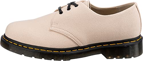 Dr. Martens Unisex 1461 Loafer Flat, Warmsand Natural Canvas, 11 Us Women #TOP1