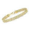 Ross-Simons Italian 18kt Yellow Gold Bismark-Link Bracelet