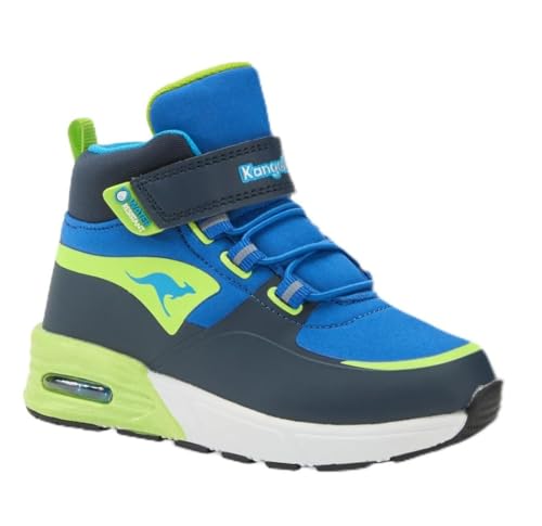 Kangaroos Unisex Kinder K-xi Creed Mid Ev Sneaker, Dk Navy Lime, 25 EU