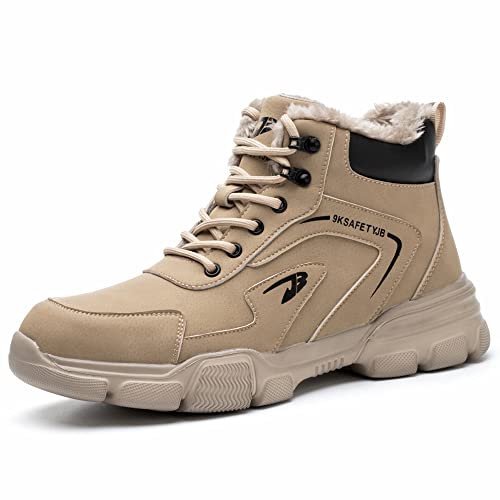 Bottes de sécurité d'hiver pour homme et femme avec embout en acier
