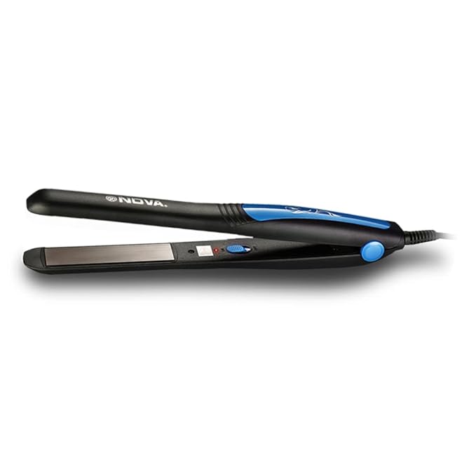 Buy Nova NHS 841 Selfie Hair Straightener for Women (Blue) at Rs. 358