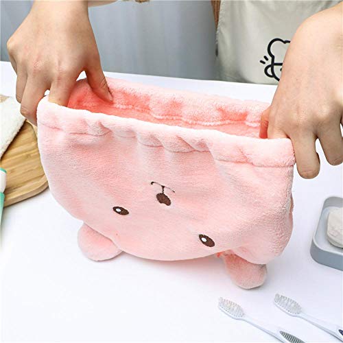 ▷ HWWGG - Gorro de pelo seco con diseño de oso de dibujos animados
