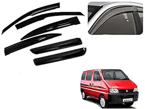 Auto Pearl Car Rain Guards Wind Door Visor Side ||Wind Visor ABS Plastic Deflector ||Perfect As per Window Frame ||For - Eeco (Xtra Large, Set of 6)