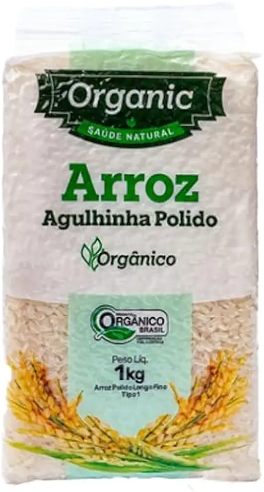 Arroz Agulhinha Polido Orgânico Organic 1kg