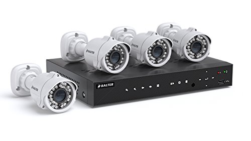Preisvergleich Produktbild Balter Full HD Video Komplettset Videoüberwachung Set, HDS-MT1244KIT, weiß
