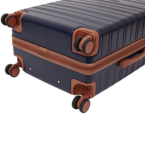 Image of Travelers Club 2PC or 20 inch Navigate Luggage Set, Navy Blue, 20 inch Carry-On