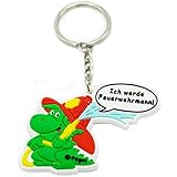 grisu kleine drache stofftier flexibles, hochwertiges Gummimaterial - Das hochwertige Material macht den Anhänger robust und langlebig. Hält also auch den taffen Alltag eines Feuerwehrkameraden oder Feuerwehrkameradin stand.