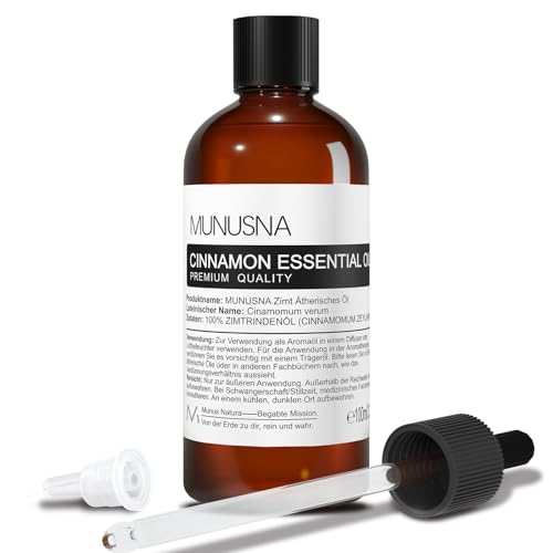 Ätherische Öle Zimtöl 100ML, MUNUSNA Ätherisches Öl Zimt...