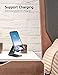 ToBeoneer Phone Stand, Aluminum Phone Holder for iPhone 16 15 14 13 12 11 X 8 7 6 Plus 5, Tablet, Samsung, Huawei, Suitable for All Smartphones, Adding a Touch of Style to Your Office Decor, Black