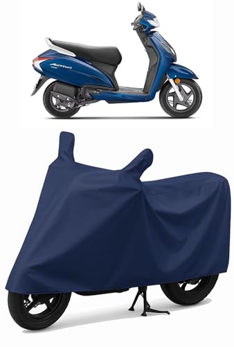 Image of Shield Heavy Duty Scooty Cover for Honda Actriva 6g | All-Season, Tear-Proof Fabric | with Side Mirror Pocket & Buckle Belt | Honda Actriva 6g Scooty Cover